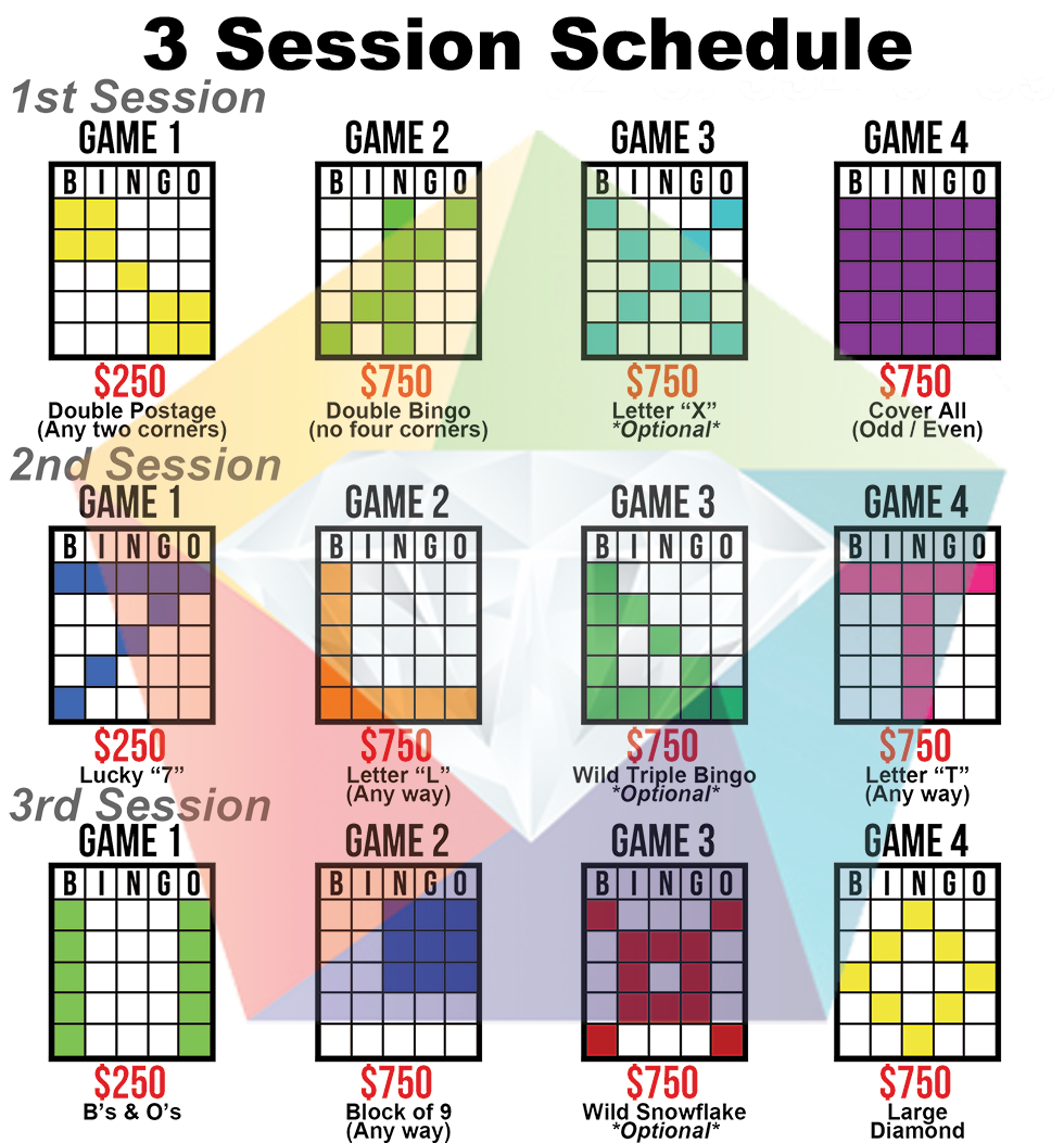 3 Session Schedule Golden Bingo Family